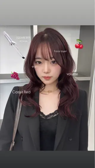 セミロング カラー ヘアアレンジ レイヤーカット指名 No.1💖マユカのヘアスタイル