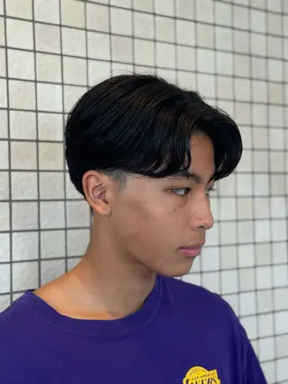 パーマ メンズ leo/ロング／ レイヤーカット⛈️のヘアスタイル