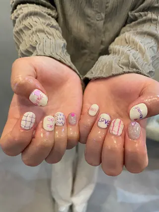 ネイル 束感まつ毛/ネイル/ LED♥KIRARAのマツエク・マツパデザイン