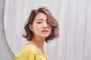 ショート カラー パーマ ヘアアレンジ メンズ キッズ ネイル マツエク・マツパ アティリー 西梅田のヘアスタイル