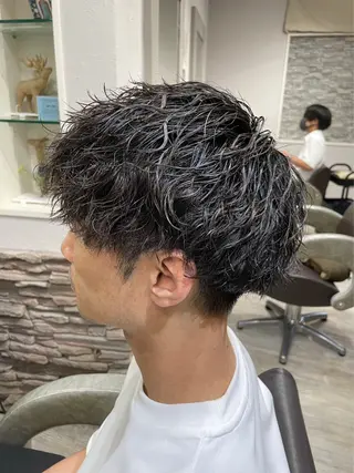 パーマ メンズ s mのヘアスタイル