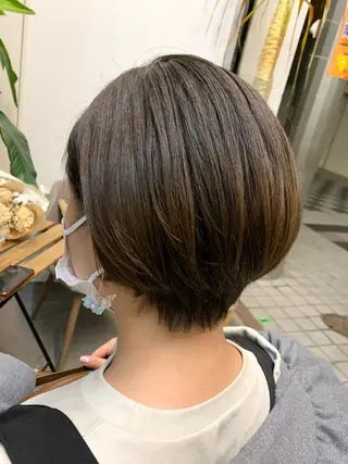 ショート カラー 小顔レイヤー/ 透明感カラー/増田のヘアスタイル