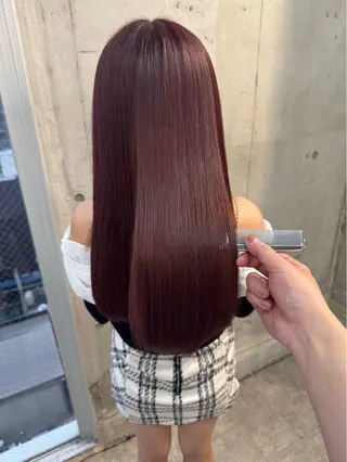 ロング カラー ココロ♩カラー/ ブリーチ  大名のヘアスタイル