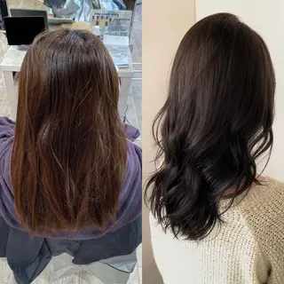 ロング カラー On所属・顔まわりカット🌟 くびれヘア/寺門遥輝のヘアスタイル