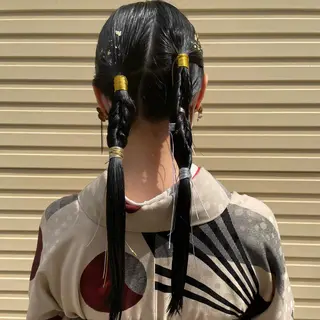 ロング ヘアアレンジ ホリケ アオイのヘアスタイル