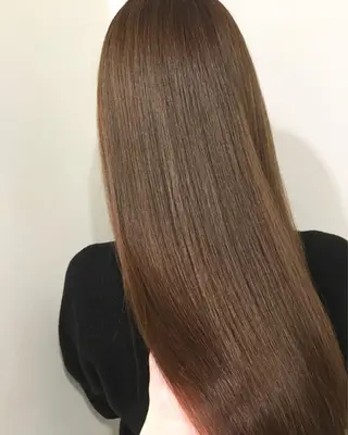 セミロング カラー 🌈評価No.1🌈 艶髪カラー❌エクステのヘアスタイル