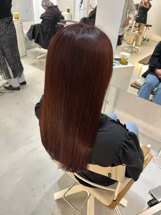 ロング カラー ハイトーン/艶髪/ 暗髪/韓国/sanaのヘアスタイル