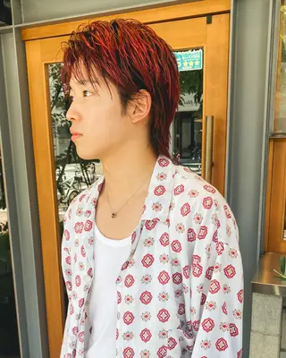 ショート カラー メンズ 栄/矢場町 三井太朗のヘアスタイル