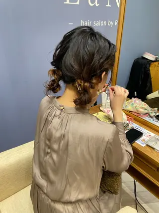 セミロング ヘアアレンジ 永井 瑞穂のヘアスタイル