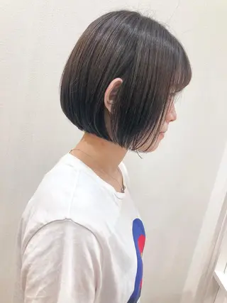 ショート 横浜ブリーチムラ直し ハイトーン/ブリーチのヘアスタイル