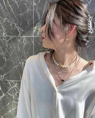 ミディアム チダアキフミ Ash大森のヘアスタイル