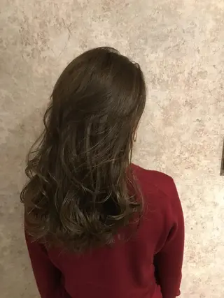 ミディアム カラー パーマ nubes所属・🌟高田 聖菜🌟のヘアスタイル