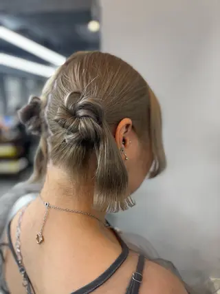 ヘアアレンジ 🌟髪質改善ケアカラ ー美髪縮毛矯正y🌟のヘアスタイル