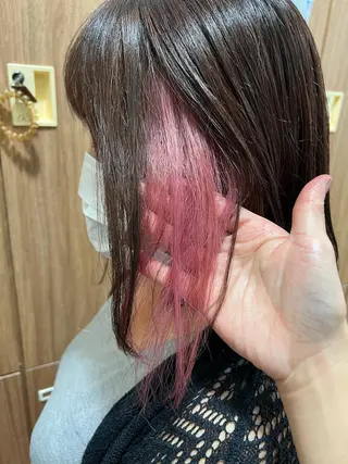 ミディアム カラー Ripps長居所属・メテオ ／ヘアカラー 西川菜実のヘアスタイル