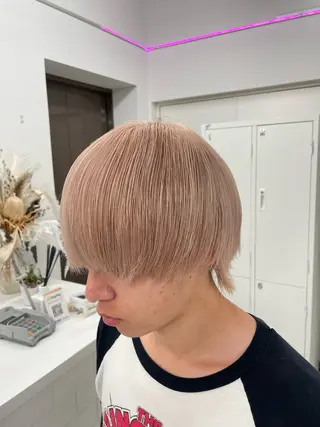 カラー メンズ 似合わせハイトーン ヒロトのヘアスタイル