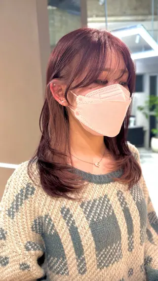 ミディアム 23°NADAUN所属・岐阜1番韓国ヘア/ 星羅/23°のヘアスタイル