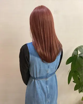 セミロング カラー ヘアアレンジ 、 、のヘアスタイル