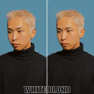 ショート カラー メンズ &CREW スタッフのヘアスタイル