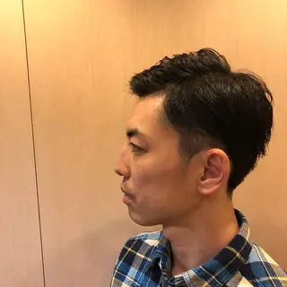 ショート パーマ メンズ HIRO GINZA BARBER SHOP 大阪所属・木村 りきのヘアスタイル
