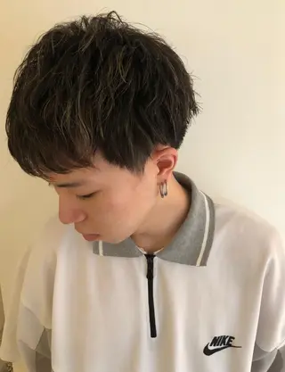 カラー ブリーチカラー🎀 韓国風/寺門美優のヘアスタイル