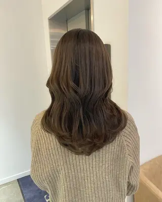 セミロング カラー 広島/ヘアセット /ベージュ/わかなのヘアスタイル