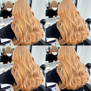 ミディアム カラー ダブルカラー 韓国ヘアKYONのヘアスタイル