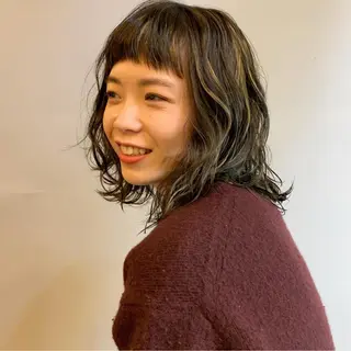 ショート カラー パーマ tension 【テンション】のヘアスタイル