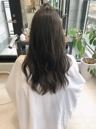 セミロング カラー 💎エクステ専門店 BIZE梅田🇰🇷のヘアスタイル