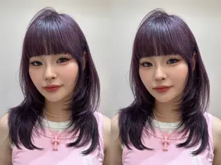 セミロング 髪質改善×韓国ヘアサロン Role 博多【ロール】所属・yui🎀ブリーチ なしWカラー／博多のヘアスタイル