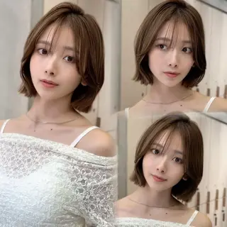 ショート ボブ/レイヤー/ 縮毛矯正/ 渡邊莉玖のヘアスタイル