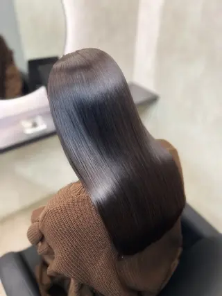 セミロング カラー 新宿/美髪矯正 髪質改善/韓国風山本のヘアスタイル