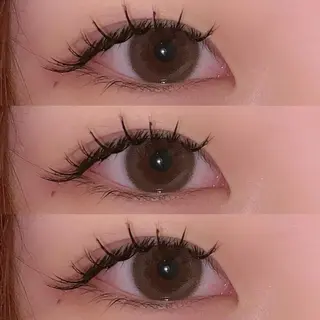 マツエク・マツパ 肌に馴染むハイトーン /ミルクティーカラーのヘアスタイル