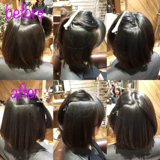 ミディアム ブリーチ縮毛矯正/ デサキ ショウヘイのヘアスタイル