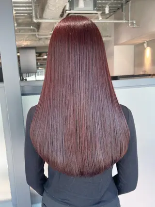 カラー セミロング ITbyALBUM 八王子店のヘアスタイル