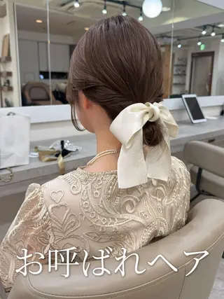 ロング ヘアアレンジ 韓国風パーマ/ヘア セット/店長みづきのヘアスタイル