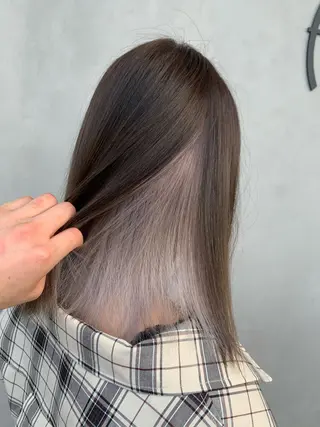 ミディアム カラー 名古屋／デザイン／ ブリーチ/松井亮磨のヘアスタイル