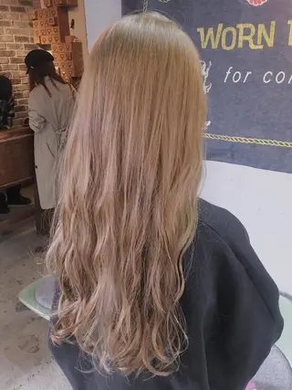 ロング カラー パーマ 代表 中島貴志のヘアスタイル