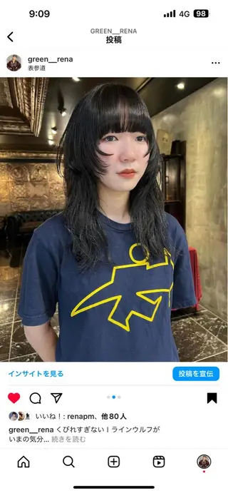 ロング カラー haco＋所属・圧倒的デザイン力 店長🎨RENAのヘアスタイル