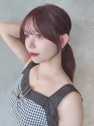 セミロング カラー ITbyALBUM 八王子店のヘアスタイル