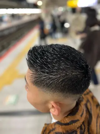 パーマ ヒロ銀座バーバーショップ難波店所属・縮毛矯正/パーマ 宮河 惇💈のヘアスタイル