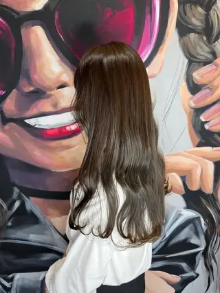 ミディアム カラー パーマ ヘアアレンジ メンズ キッズ ネイル マツエク・マツパ アイブロウ times salon名駅所属・久木原 ゆりのヘアスタイル