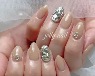 ネイル Jolly チップ長さだしのネイルデザイン