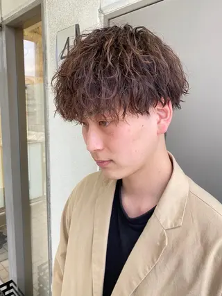 セミロング カラー ba-boo 広島のヘアスタイル