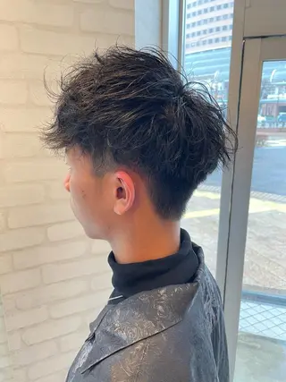 パーマ メンズ ケアブリーチ /髪質 改善/古橋圭史郎のヘアスタイル