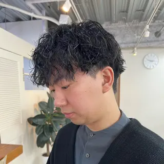 ショート メンズ 大人メンズヘア メンズパーマSHUNのヘアスタイル