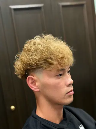 カラー パーマ メンズ YUUKA /barber/床屋のヘアスタイル