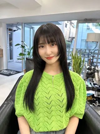 セミロング カラー INTRO.by Fi-Ne所属・韓国ヘア 店長NEGIのヘアスタイル