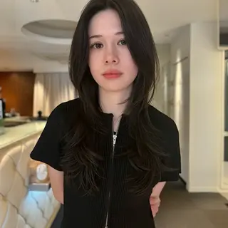 ロング ハッシュカット/四条 烏丸/寺本弘樹のヘアスタイル