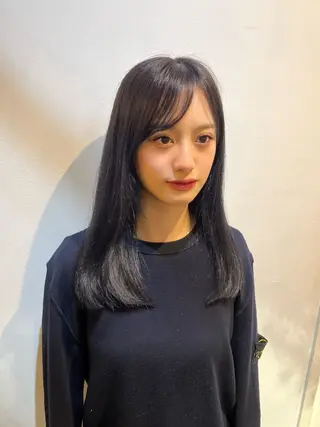 セミロング カラー HOMIE TOKYO所属・sora / 渋谷 / ハイトーンのヘアスタイル