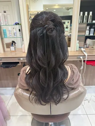 ロング ヘアアレンジ 韓国ヘアメイク🎀/ 縮毛矯正✨山本媛香のヘアスタイル